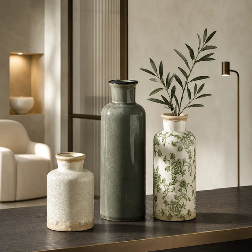 Vasemuse Vintage Ceramic Vase Set of 3