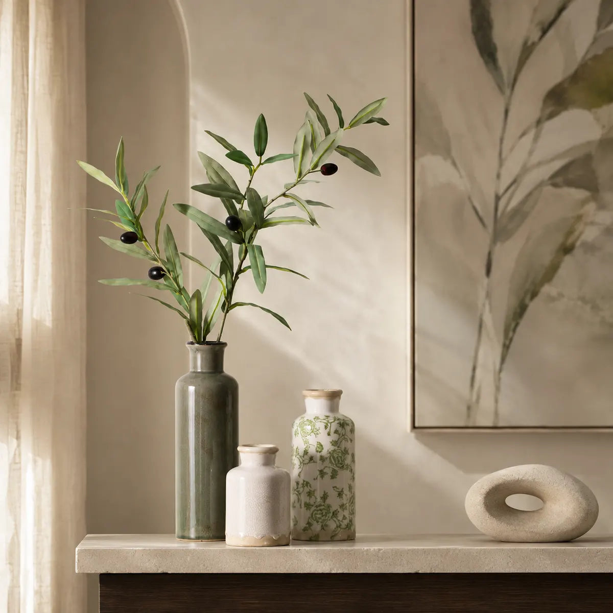 Vasemuse Vintage Ceramic Vase Set of 3